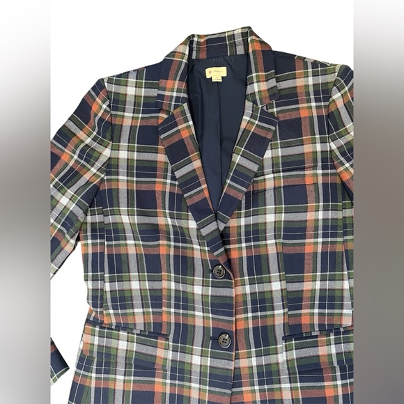 Daniel Cremieux Multicolor Plaid Blazer NWOT - Picture 2 of 9